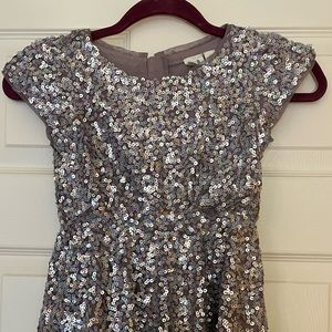 Girls Gap Kids Purple Silver Sequin Dress